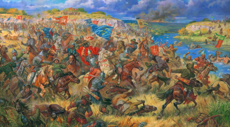 На Синих водах под началом Ольгерда было немало русских воинов. Великое княжество Литовское не просто так называлось еще и русским.