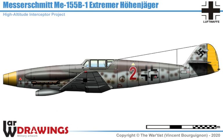 Высотный истребитель Вилли Мессершмитта. Messerschmitt Ме.155. Германия