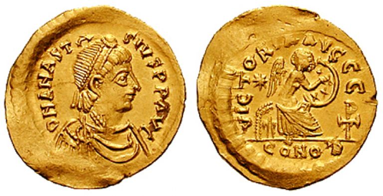 Монеты с изображение Анастасия I