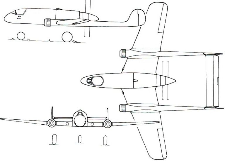 Двухбалочный Focke-Wulf с двигателем BMW 803. Проекты 1941-43 годов