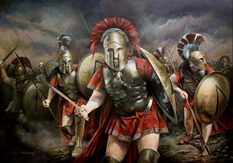 Спартанцы – считавшиеся лучшими воинами античности