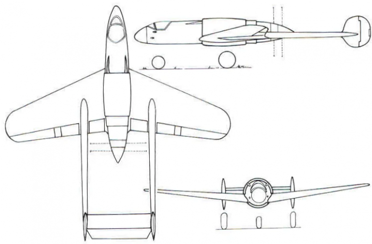 Двухбалочный Focke-Wulf с двигателем BMW 803. Проекты 1941-43 годов