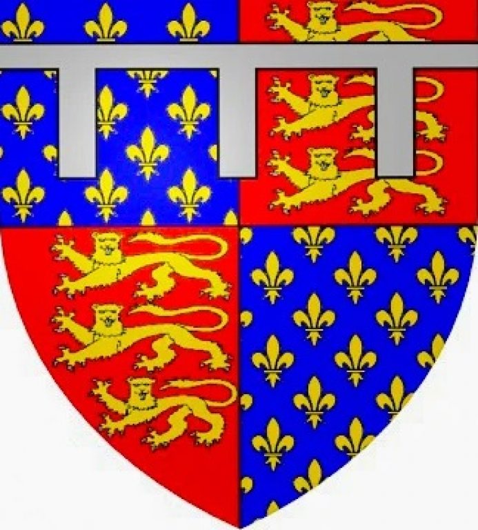 Геральдический герб Чёрного Принца (наследник корон Англии и Франции)