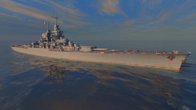 Фантастический суперлинкор Франции из игры World of Warships. Линейный корабль «Републик» (République)
