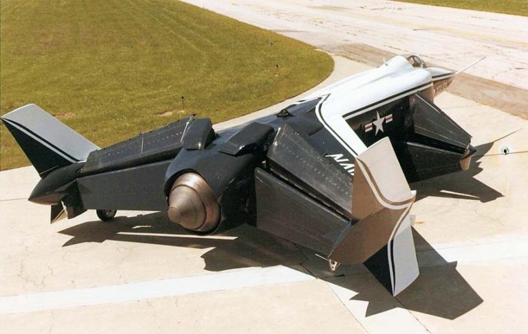 Опытный истребитель УВВП Rockwell XFV-12 (США. 1977 - 1981 год)