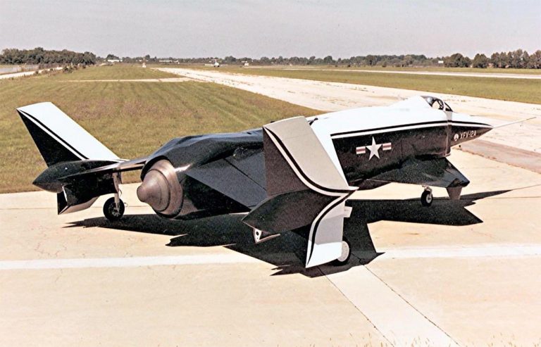 Опытный истребитель УВВП Rockwell XFV-12 (США. 1977 - 1981 год)