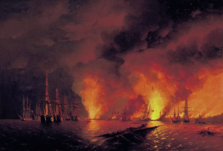 Синоп. Ночь после боя 18 ноября 1853 года. 1853 год
