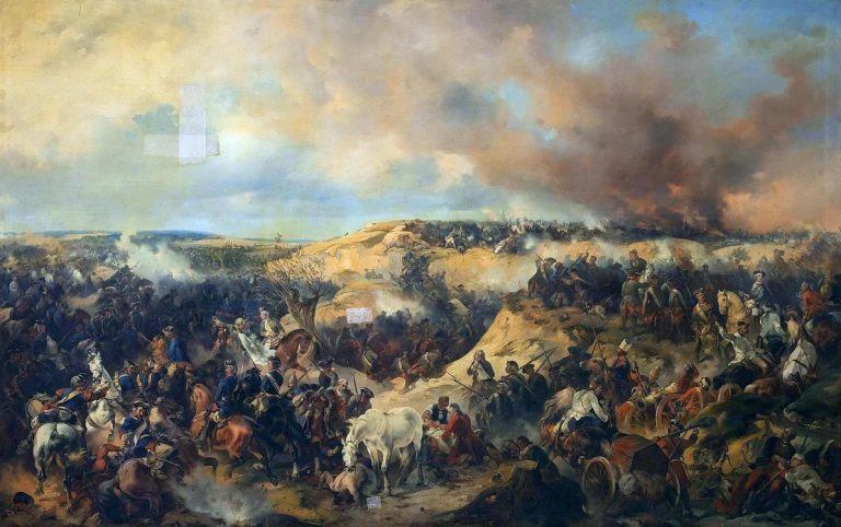 «Сражение при Кунерсдорфе 1(12) августа 1759 года». Художник Александр Коцебу