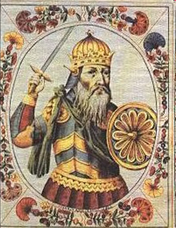 Условный портрет Святослава Игоревича из Царского титулярника, XVII в. / Wikimedia Commons
