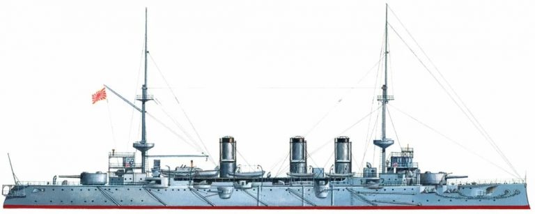 Слабое звено японского флота. Броненосный крейсер "Адзума"