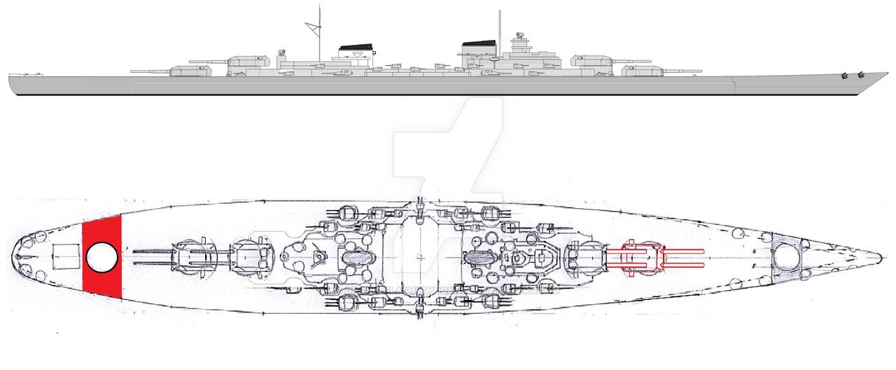 Типа h. H-45 линкор. Проект линкора h45. Проект сверхлинкора h45. Линкор h45 чертеж.