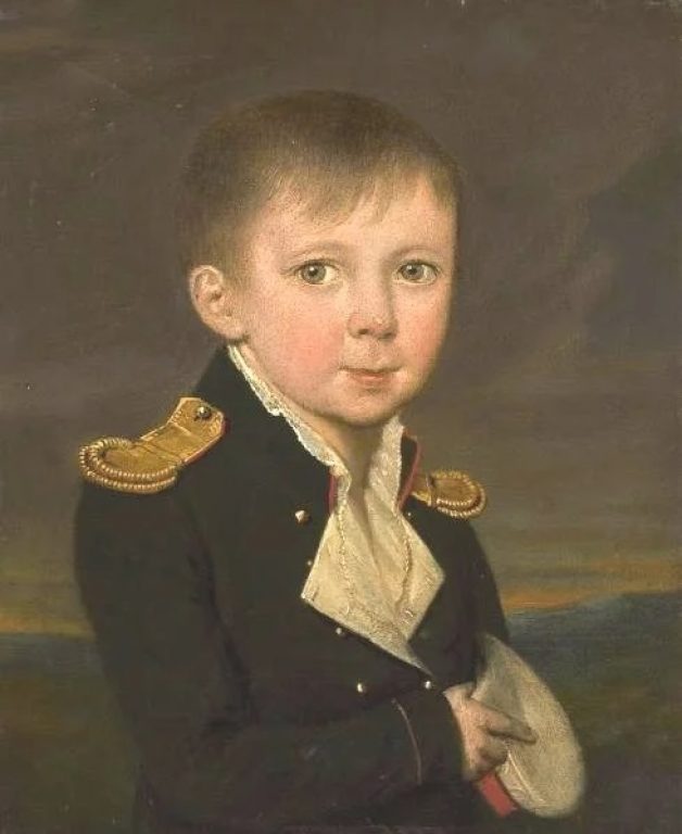 Портрет великого князя Павла Константиновича Александрова в детстве. Неизвестный художник