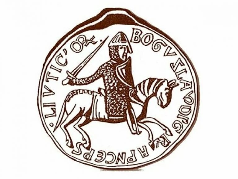 Печать князя лютичей Богуслава I (1170). 