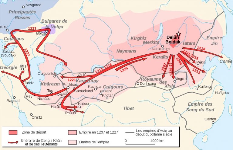 Походы Чингисхана и его полководцев. 