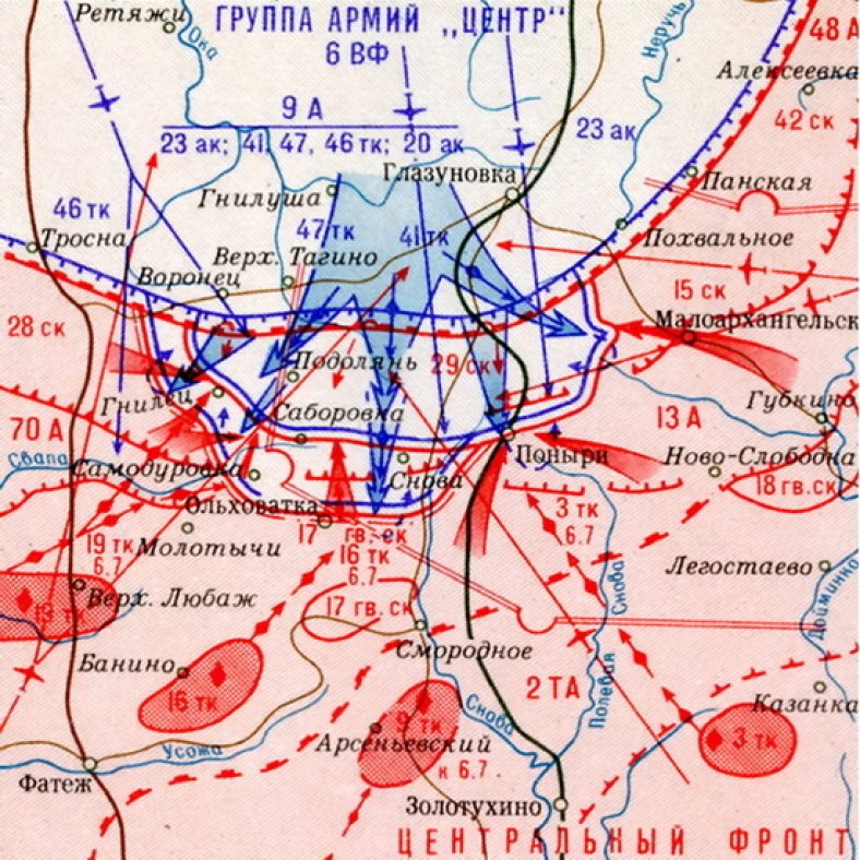 Курская битва фото карта