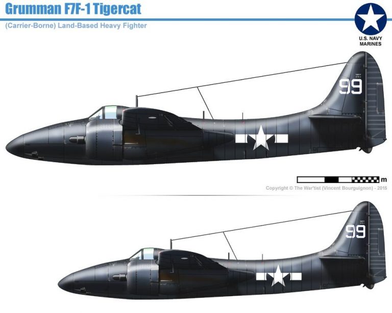 Палубный истребитель не попавший на палубу. Грумман F7F "Тайгеркэт" (Grumman F7F Tigercat). США