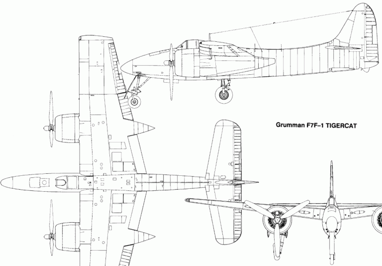 Палубный истребитель не попавший на палубу. Грумман F7F "Тайгеркэт" (Grumman F7F Tigercat). США