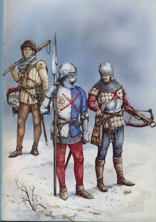 Фламандцы, обычно сражавшиеся на стороне герцога. Источник: printerest.com