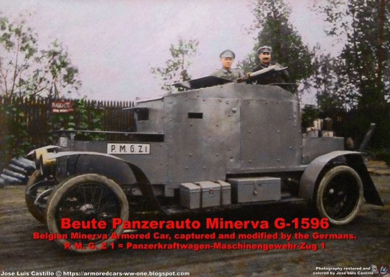 Германская бронетяга Первой Мировой. Часть 5. Radpanzer Minerva М1914. 1916. Германский фейслифтинг бельгийского броневика