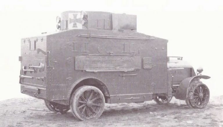 Германская бронетяга Первой Мировой. Часть 2. Daimler/15 Straßenpanzerwagen. 1915. Первый германский боевой бронеавтомобиль