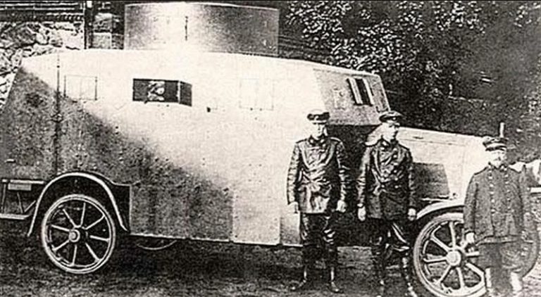 Германская бронетяга Первой Мировой. Часть 3. Ehrhardt/15 Straßenpanzerwagen. 1915. Переходящий трофей гражданской войны