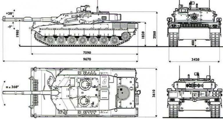 Проекции танка С1