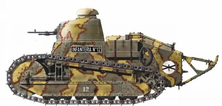 Третьим был опять же французский танк «Рено»
