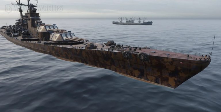Линейный корабль "Кремль" по игровой модели World of Warships