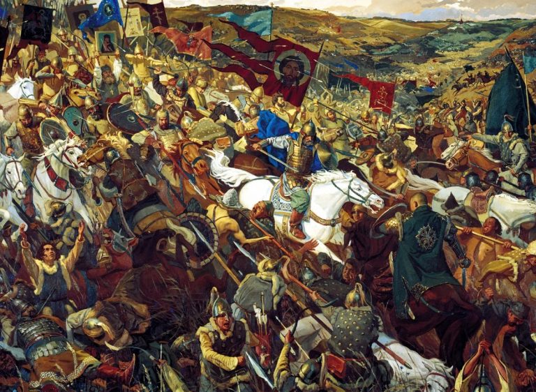 Художественная вариация на тему о Куликовской битве. Фото: https://img5.goodfon.ru