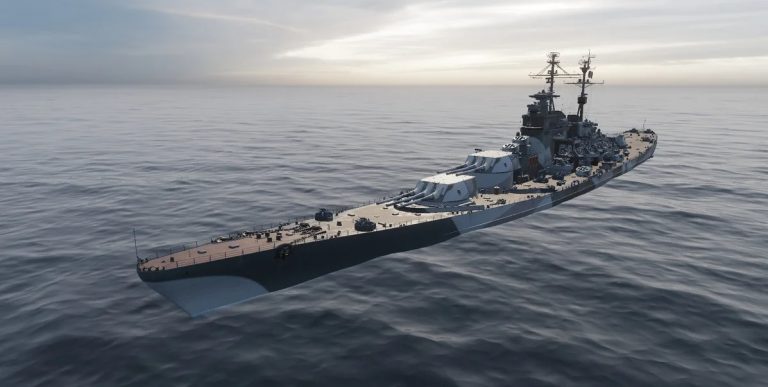 Игровая модель World of Warships линкора проекта 24 ("Слава")