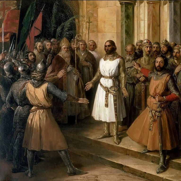 Готфрида избирают правителем Иерусалима. Источник: Reddit
