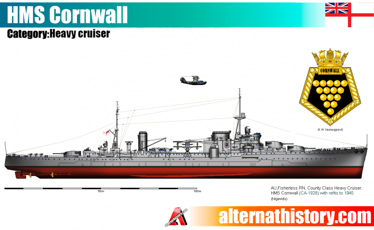Альтернативный крейсер «Корнуолл» (Cornwall). Великобритания