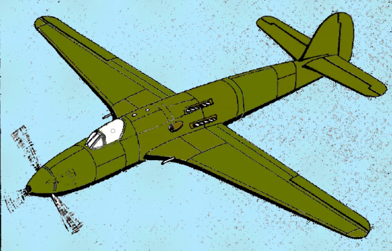 Истребитель Focke-Wulf с двигателем Jumo 222 C/D (проект)