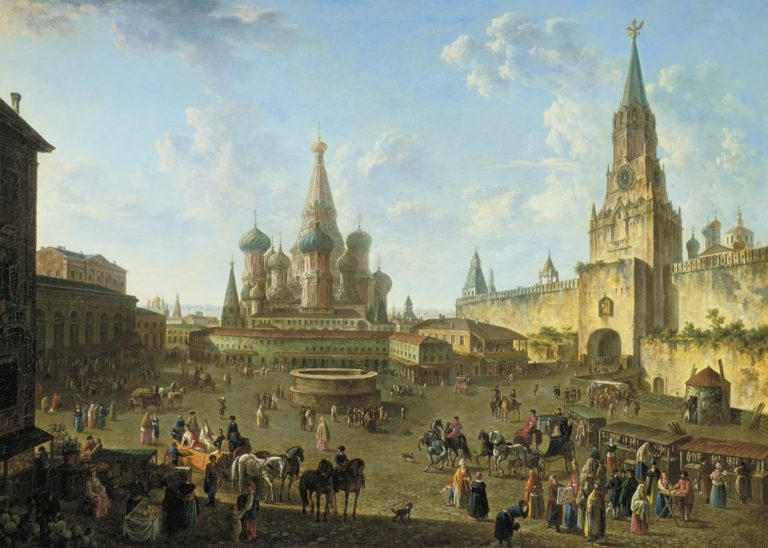 Федор Алексеев «Красная площадь в Москве», 1801 год