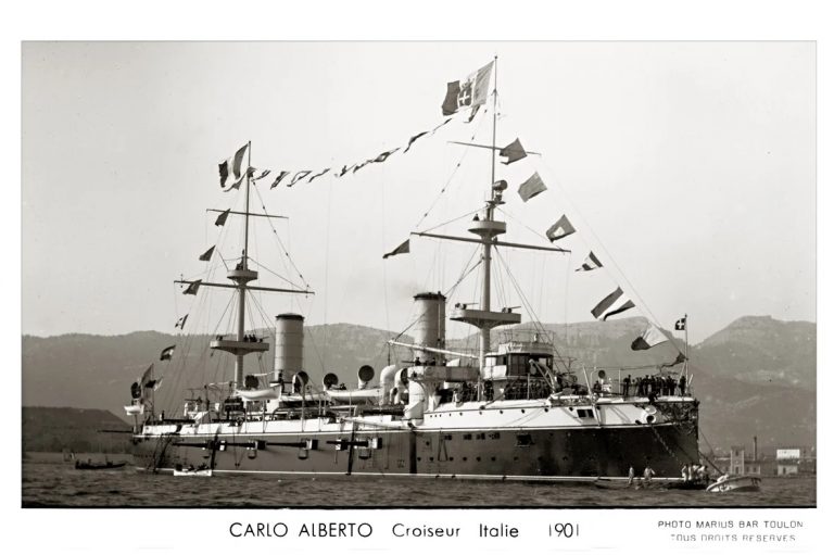 Бронированные коллекторы. Броненосные крейсера "Карло Альберто". Италия
