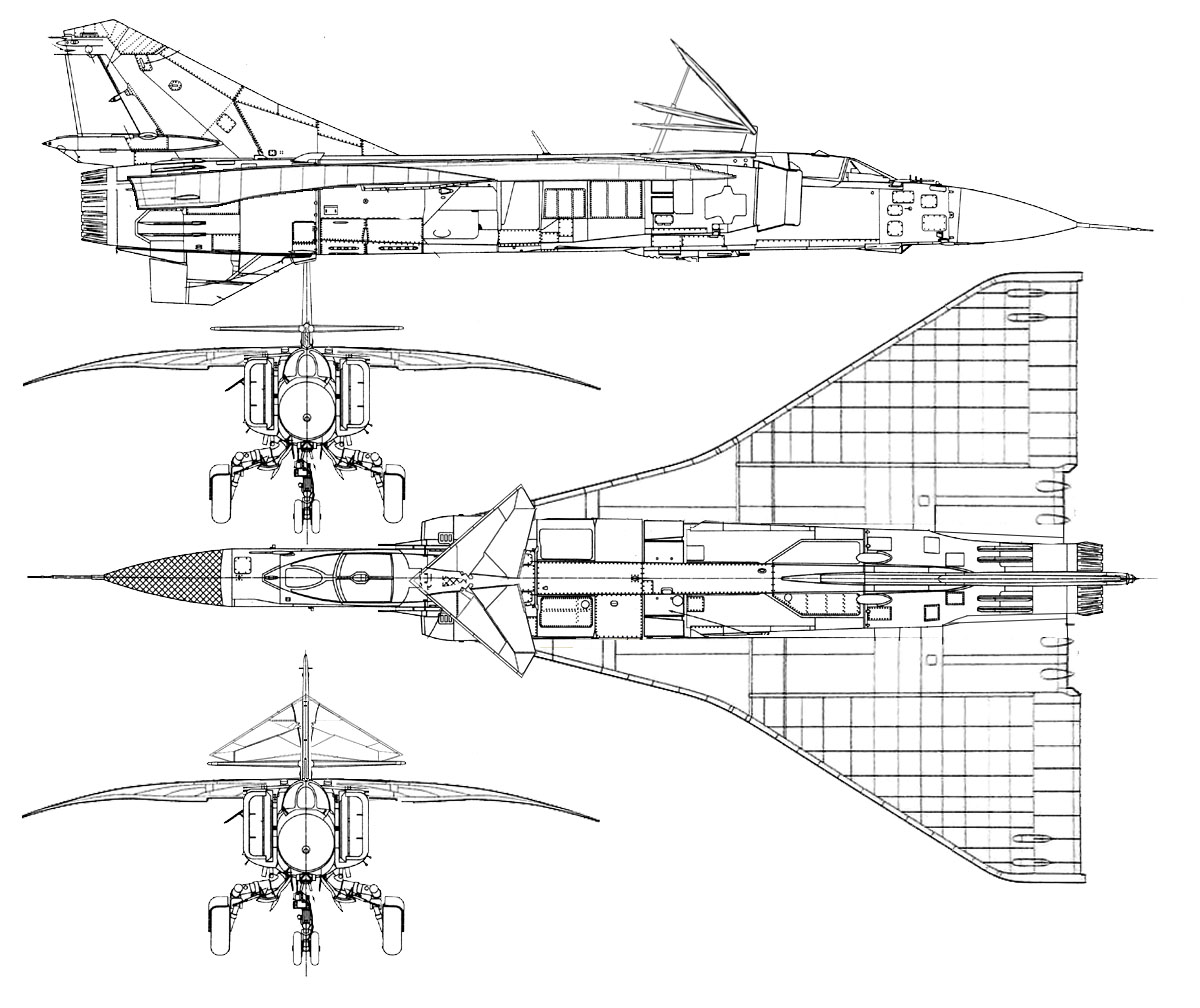 МиГ-23И и МиГ-23МИ с крылом от Ту-144 - 2 варианта модернизации МиГ-23