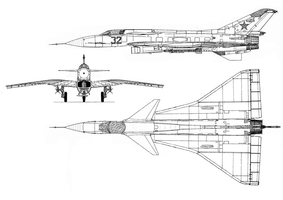 МиГ-21В - что получится, если из Е-8 сделать бесхвостку?