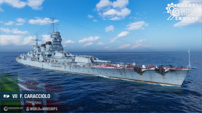 Вот так будет выглядеть «Франческо Караччоло» в игре World of Warships