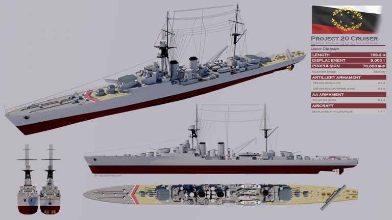 Фантастический лёгкий крейсер Второй Мировой. Какой стране он мог бы принадлежать?