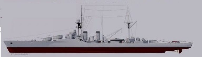 Не фантастические эскизы фантастического лёгкого крейсера Второй Мировой
