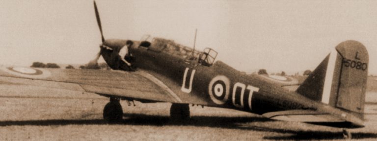 «Бэттл» L5080 из состава 142-й эскадрильи, успевший повоевать и во Франции, и в Битве за Британию