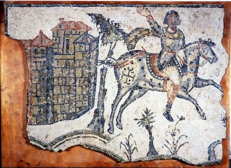 Вандальная кавалерия, ок. 500 дн. C., с мозаичного покрытия близ Картаго. Всеобщее достояние