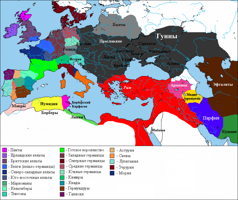 Мир италиков в Анатолии. Ответвление. Часть 1 - 200 - 500 годы.
