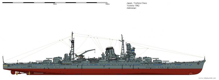    Крейсер «Ёсино» после ввода в строй