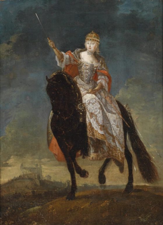 Мария Терезия после коронации в Венгрии. Источник: pinterest.com