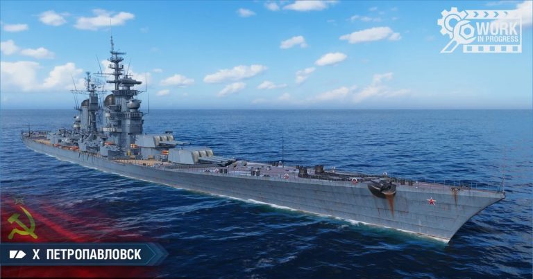     Крейсер "Петропавловск" - игровая модель в World of Warships