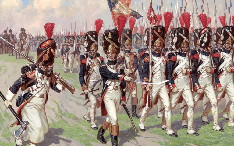     Гренадёрский полк Старой гвардии на марше