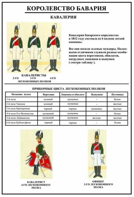 Немцы наполеоновской армии в 1812 году. Баварцы