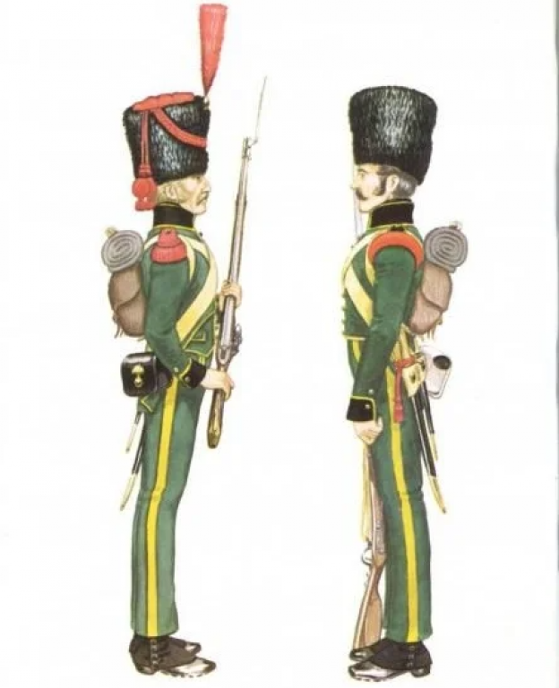     Гренадёр 2-го и 1-го пехотных полков герцогства Нассау.