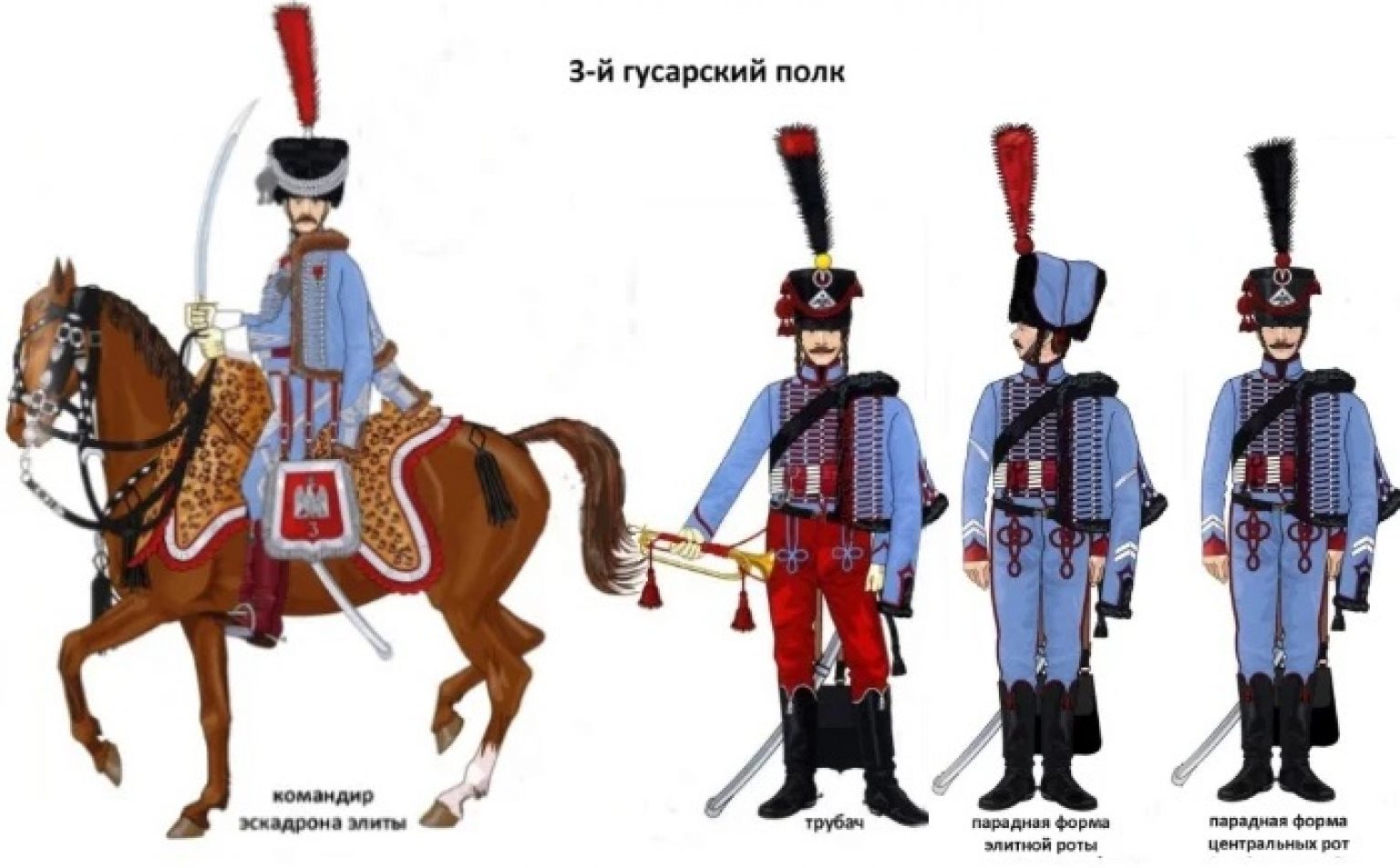 структура гусарского полка штатная